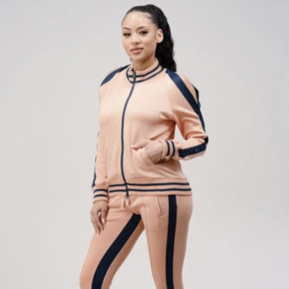 A DEE - Fatima Rose Jumper Cycling Short Set - Pink